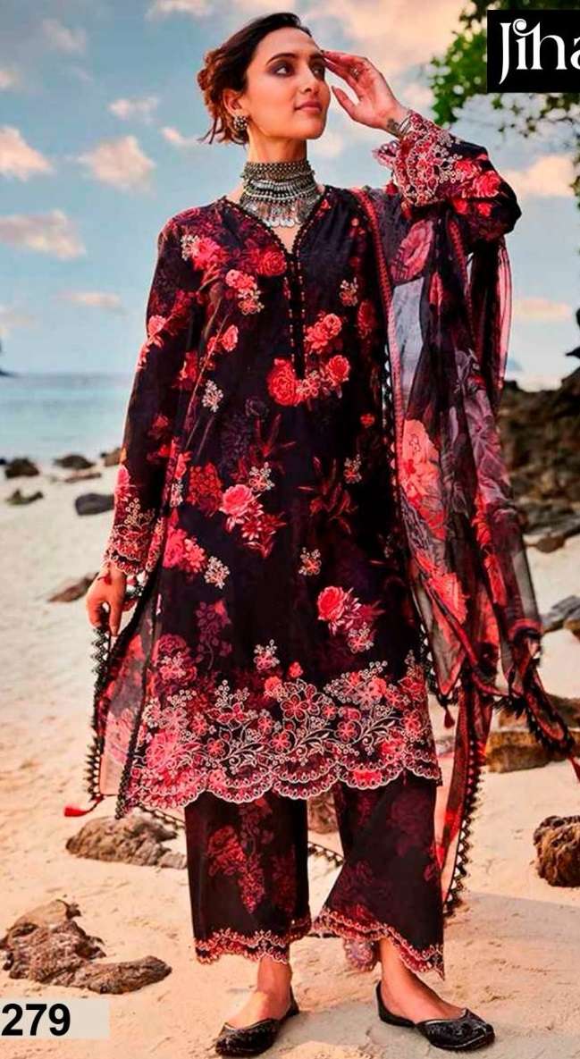 Chikankari collection D.NO 3279 by JIHAN   